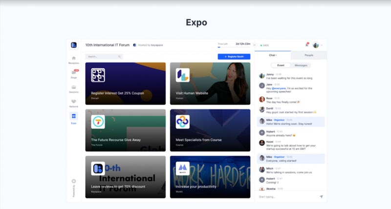 Hopin - EXPO - Where to host virtual events
