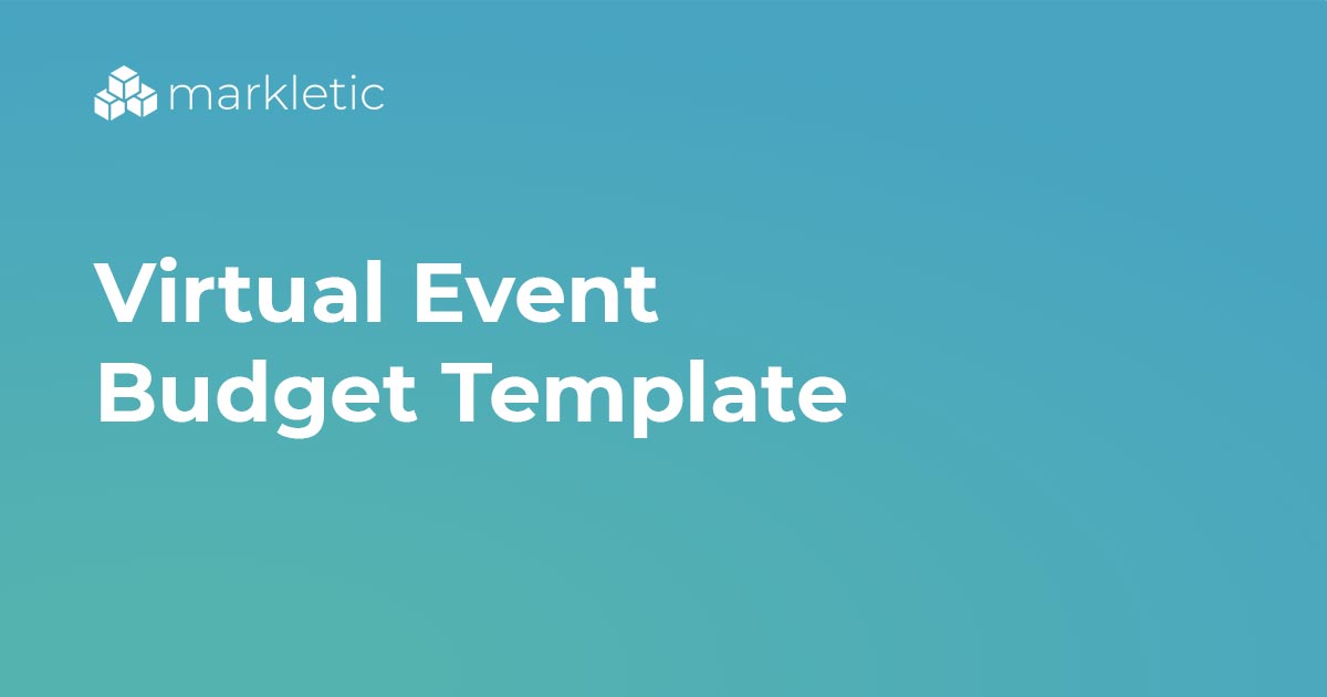 Virtual Event Budget Template Markletic