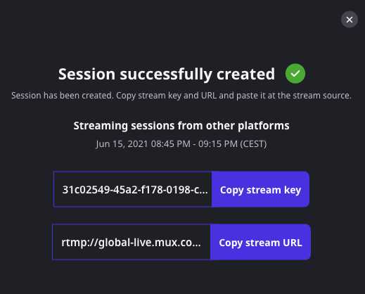 Live stream key- Airmeet review