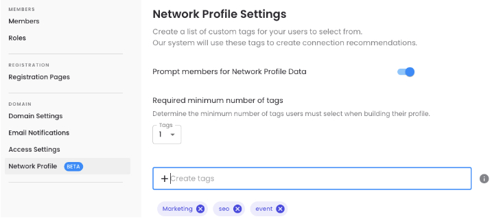 Network Profile Settings - Filo Review