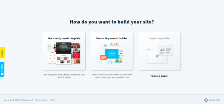 Building Tool - Build Website GetResponse