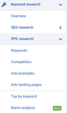 PPC Research Tools - Serpstat review